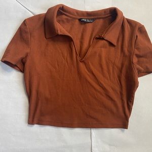Brown Crop top
